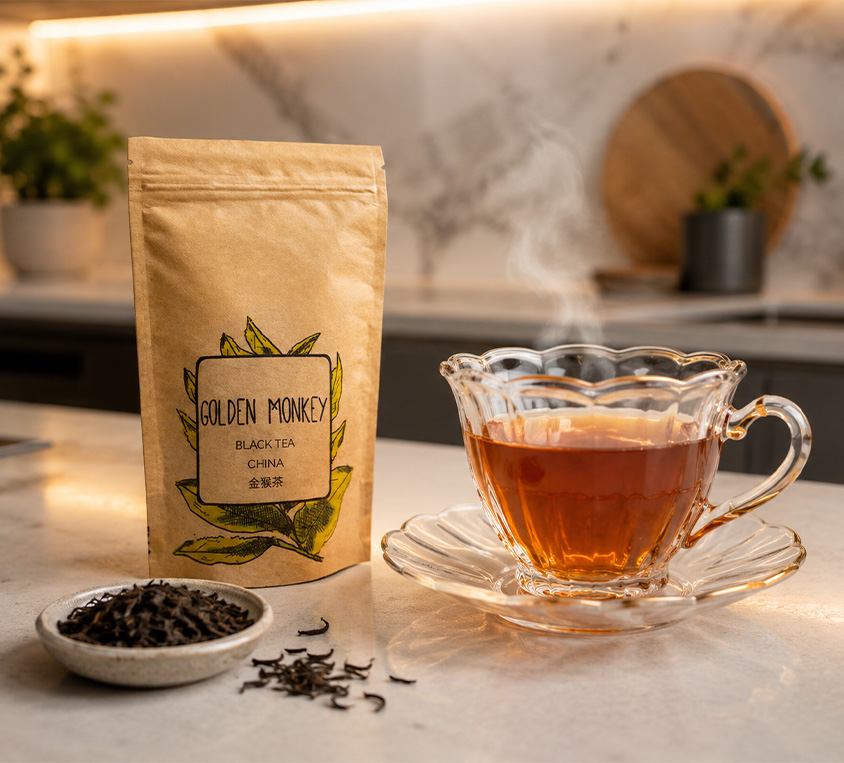 Golden Monkey Leo Tea w opakowaniu doypack